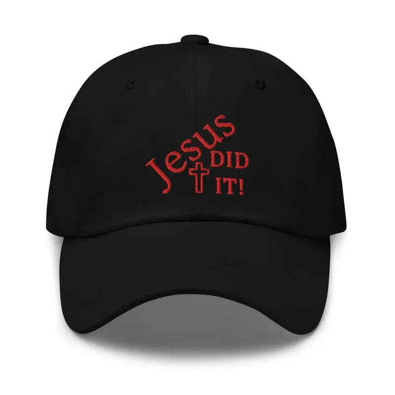 Jesus Did It Cotton Dad Cap